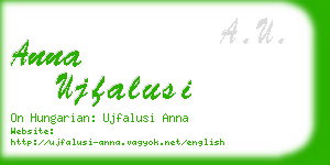 anna ujfalusi business card